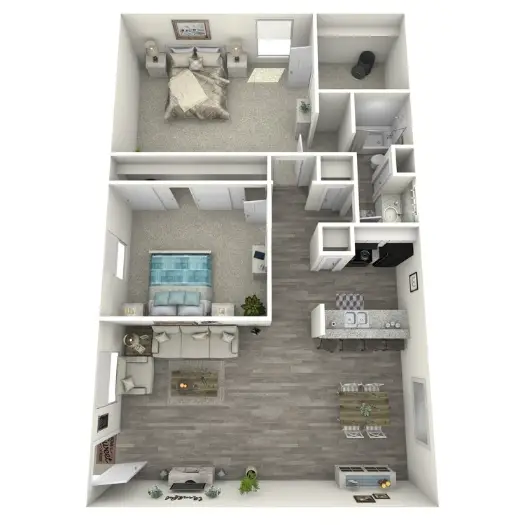The Willows Houston Apartment Floor Plan 5