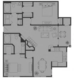 Tuscany Gate Apartments Houston Apartments Floor Plan 5