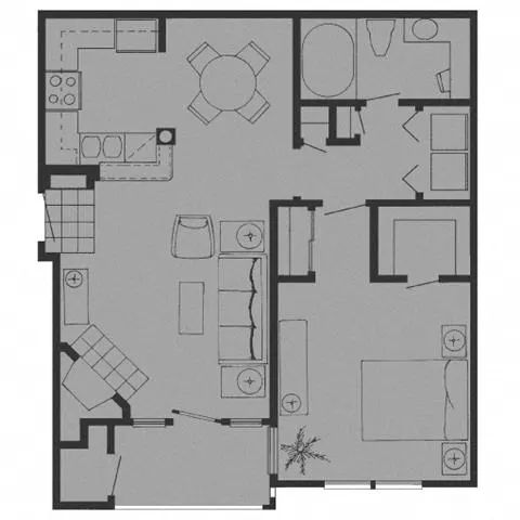 Tuscany Oaks Apartments Houston Floor Plan 1