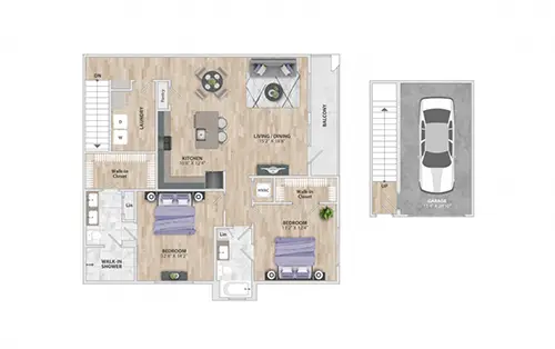 Vida at Georgetown Rise Apartments FloorPlan 6