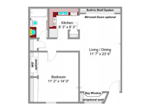 Walden of Westchase Houston Apartment Floor Plan 1