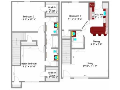 Walden of Westchase Houston Apartment Floor Plan 4