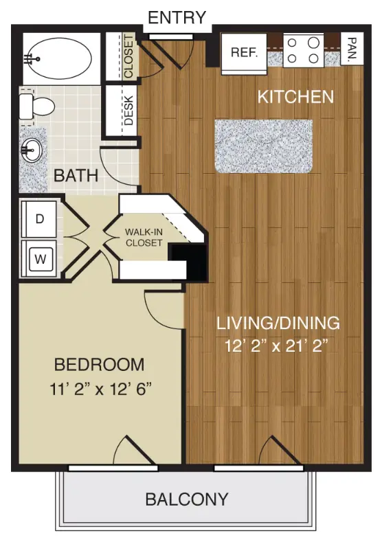 WaterWall Place Houston Apartments Floor Plan 3