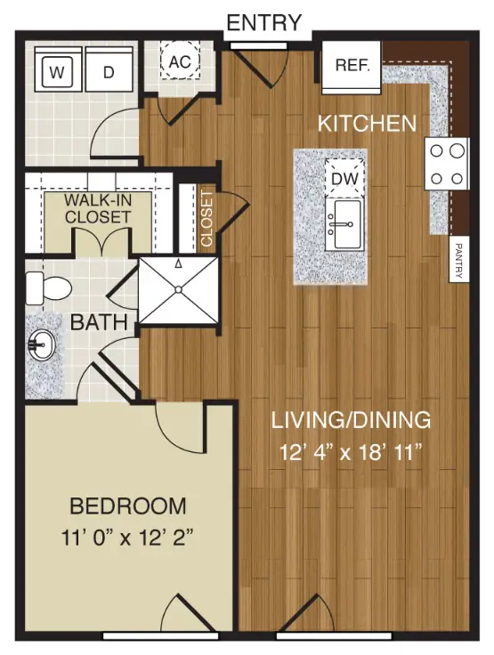 WaterWall Place Houston Apartments Floor Plan 4