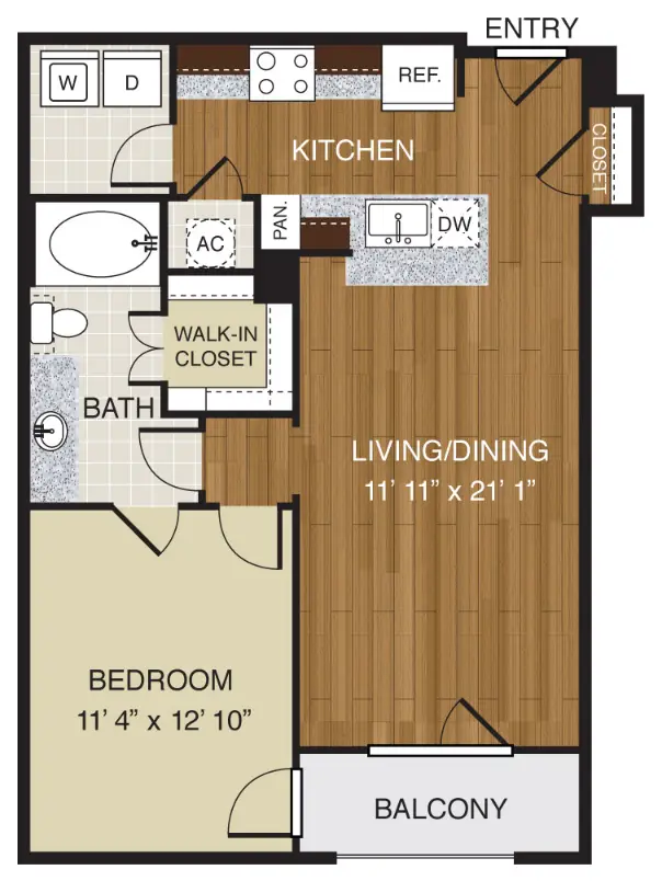 WaterWall Place Houston Apartments Floor Plan 5