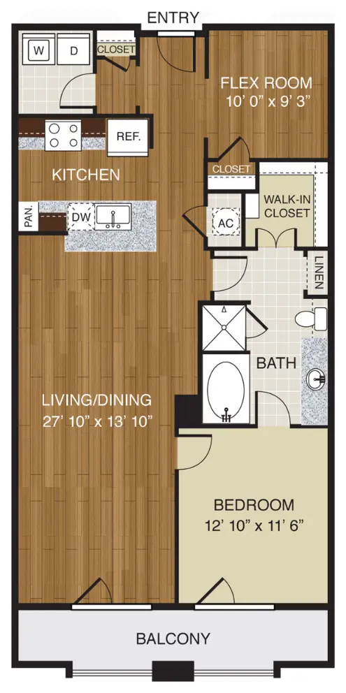 WaterWall Place Houston Apartments Floor Plan 7