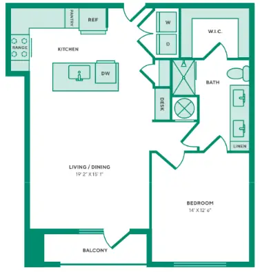 West End Richmond Houston Apartments Floor Plan 3