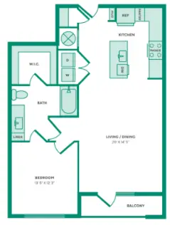 West End Richmond Houston Apartments Floor Plan 4