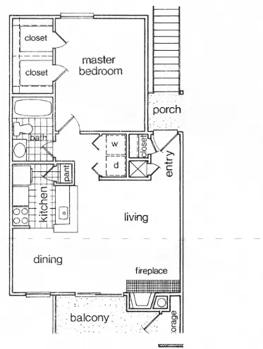 Westbury Crossings Houston Apartments Floor Plan 3