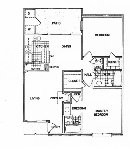 Westbury Crossings Houston Apartments Floor Plan 7