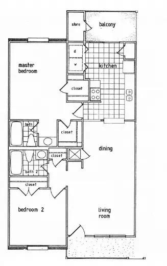 Westbury Crossings Houston Apartments Floor Plan 8