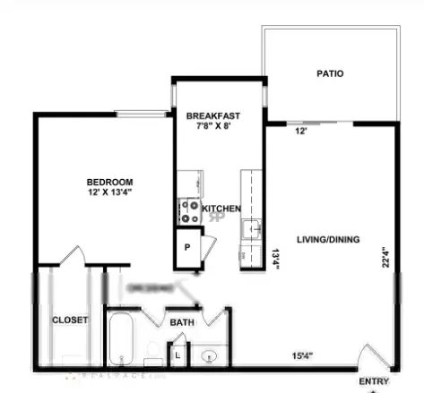 Westmount At Braesridge Houston Apartment Floor Plan 3