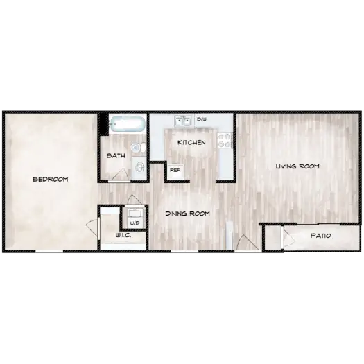 Woodchase Apartments Houston Floor Plan 3