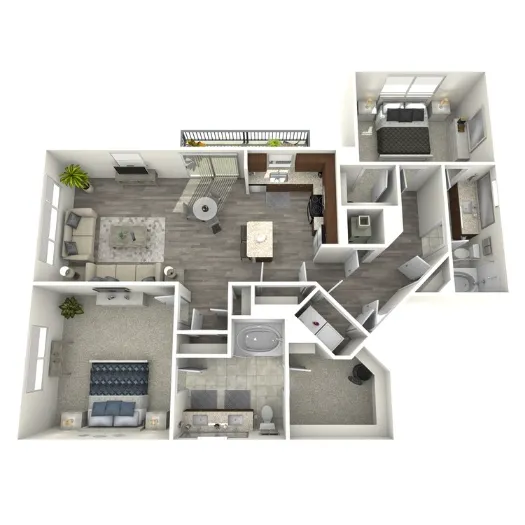 1711 Caroline Apartments Floorplan 8