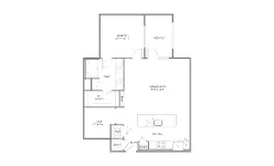 1879 at the Grid Houston Apartments Floor Plan 12