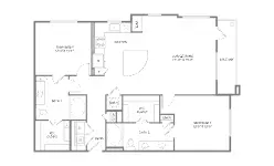 1879 at the Grid Houston Apartments Floor Plan 15