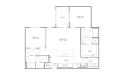 1879 at the Grid Houston Apartments Floor Plan 16
