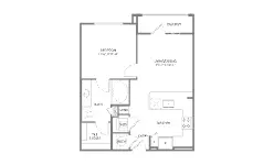1879 at the Grid Houston Apartments Floor Plan 3