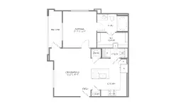 1879 at the Grid Houston Apartments Floor Plan 6