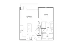1879 at the Grid Houston Apartments Floor Plan 8