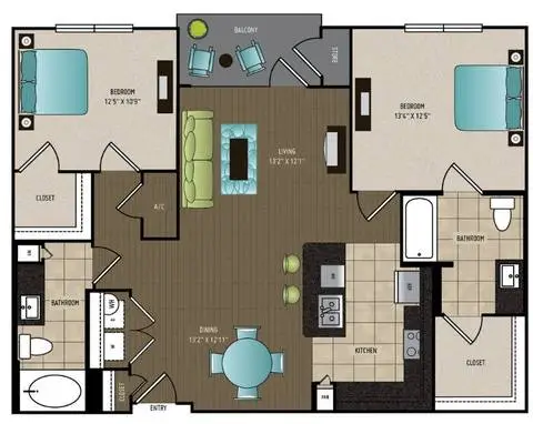 24Eleven Washington Houston Apartments Floor Plan 15
