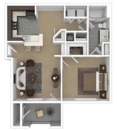 3101 Place Apartments Houston Floor Plan 1