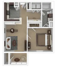 3101 Place Apartments Houston Floor Plan 3