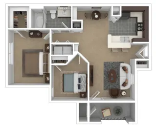 3101 Place Apartments Houston Floor Plan 5