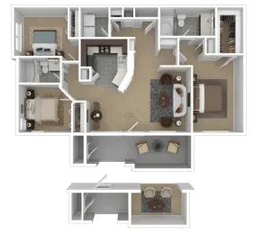 3101 Place Apartments Houston Floor Plan 8