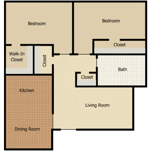 5415 Scott Apartments Houston Floor Plan 1