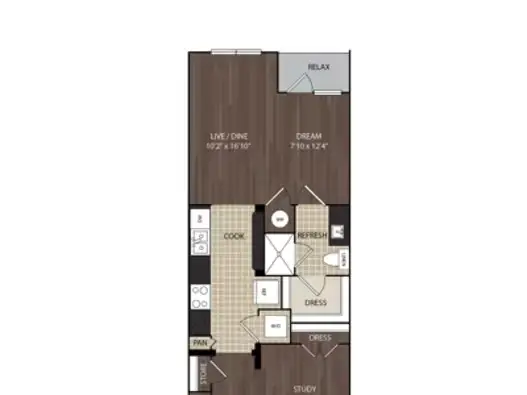 5755 Hermann Park Houston Apartment Floor Plan 2