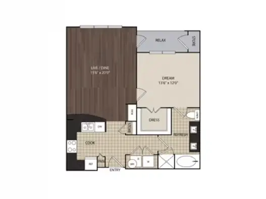 5755 Hermann Park Houston Apartment Floor Plan 6