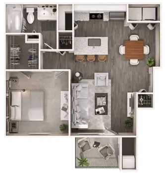 8181 Med Center Apartments Houston Floor Plan 2