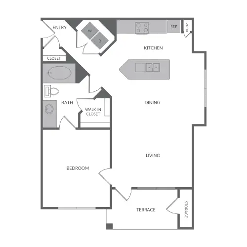 91Fifty Apartments Houston Floor Plan 2