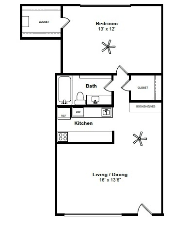 Allen House Apartments Floorplan 2