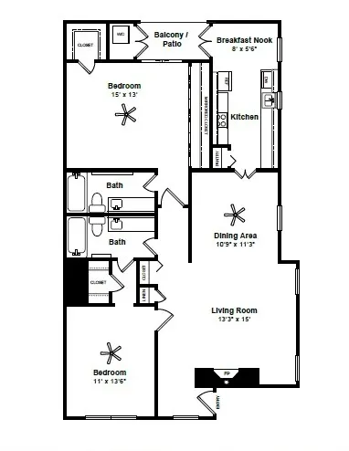 Allen House Apartments Floorplan 5