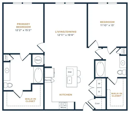 Allora Klein Crossing Houston Apartment Floor Plan 3