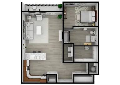 Altitude Prosper Apartments Houston FloorPlan 1