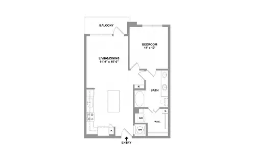 Arc at the Grid Houston Apartment Floor Plan 15