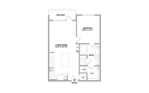 Arc at the Grid Houston Apartment Floor Plan 21