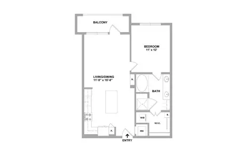 Arc at the Grid Houston Apartment Floor Plan 22