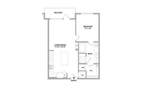 Arc at the Grid Houston Apartment Floor Plan 24