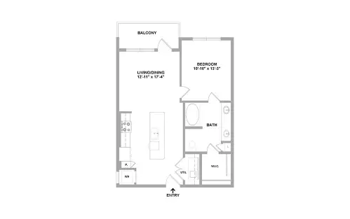 Arc at the Grid Houston Apartment Floor Plan 25