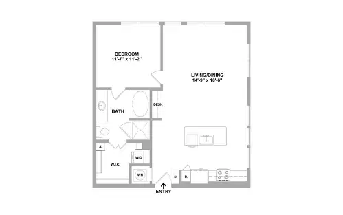 Arc at the Grid Houston Apartment Floor Plan 35