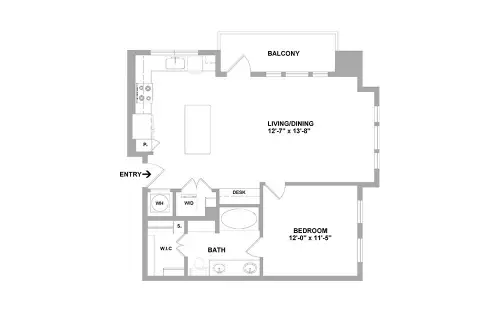 Arc at the Grid Houston Apartment Floor Plan 36