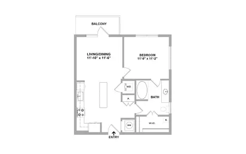 Arc at the Grid Houston Apartment Floor Plan 8