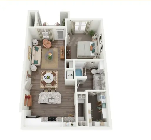 Ariza Westview Houston Apartment Floor Plan 2