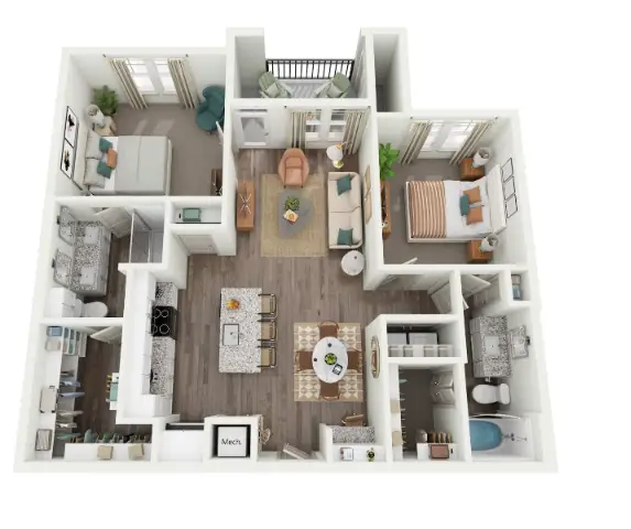 Ariza Westview Houston Apartment Floor Plan 5