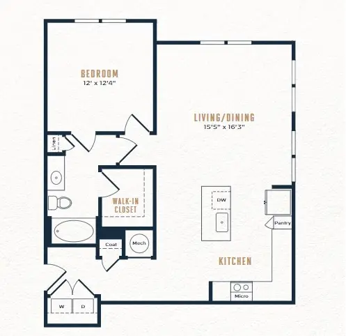 August Friendswood Houston Apartment Floor Plan 2