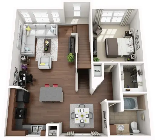 Avanti Cityside Apartments Houston Floor Plan 12